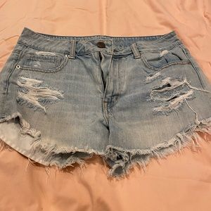 Ladies American Eagle Light Denim Shorts Sz 6